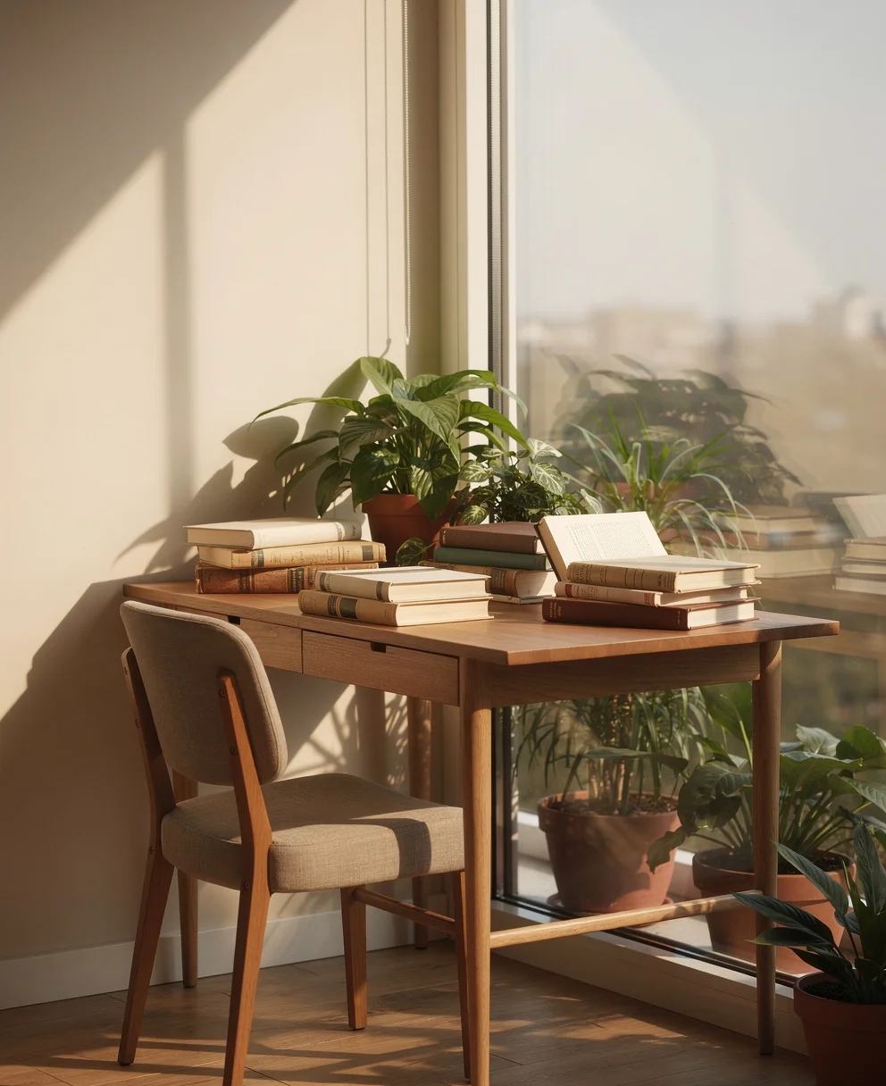 Intérieur lumineux et chaleureux